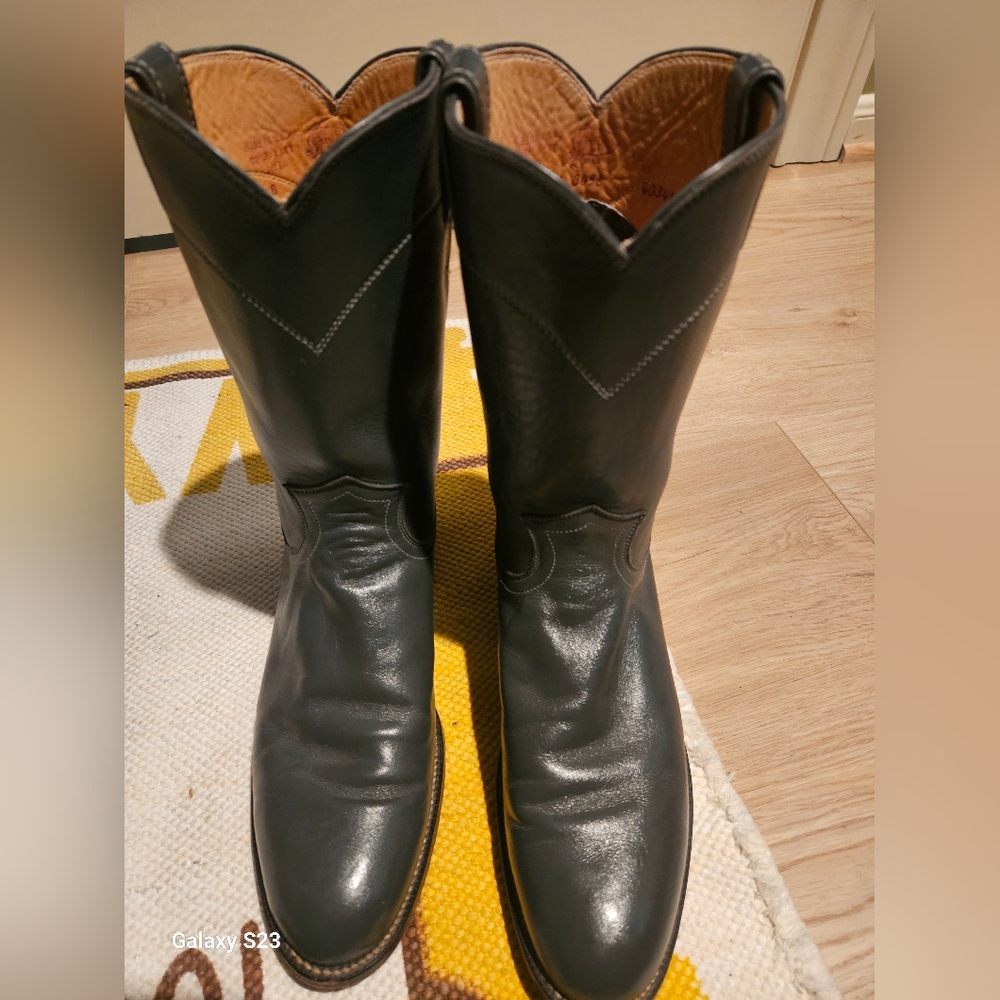 Justin Roper Cowboy Boots Size 9b